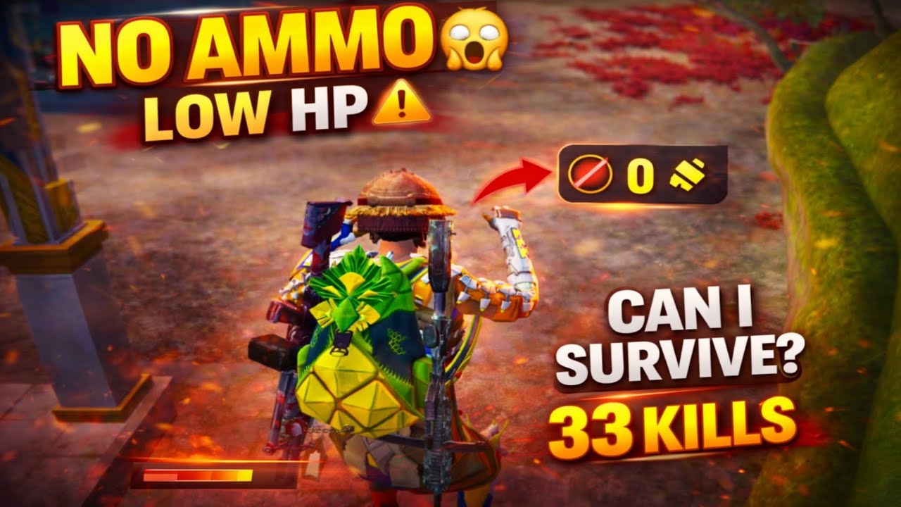0 Ammo + Low HP 😨 | 33 Kills INSANE Clutch | PUBG Mobile