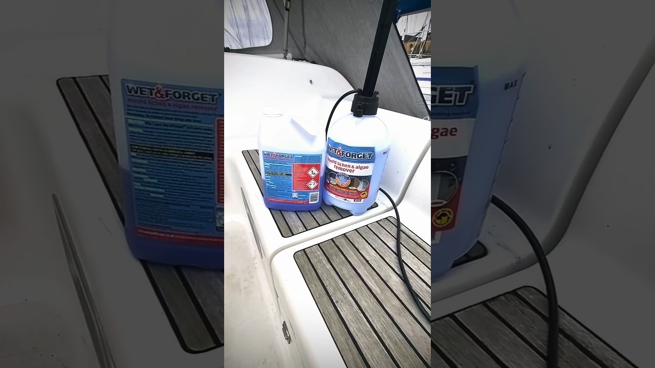 Wet and Forget cleaner boat 2 weeks difference