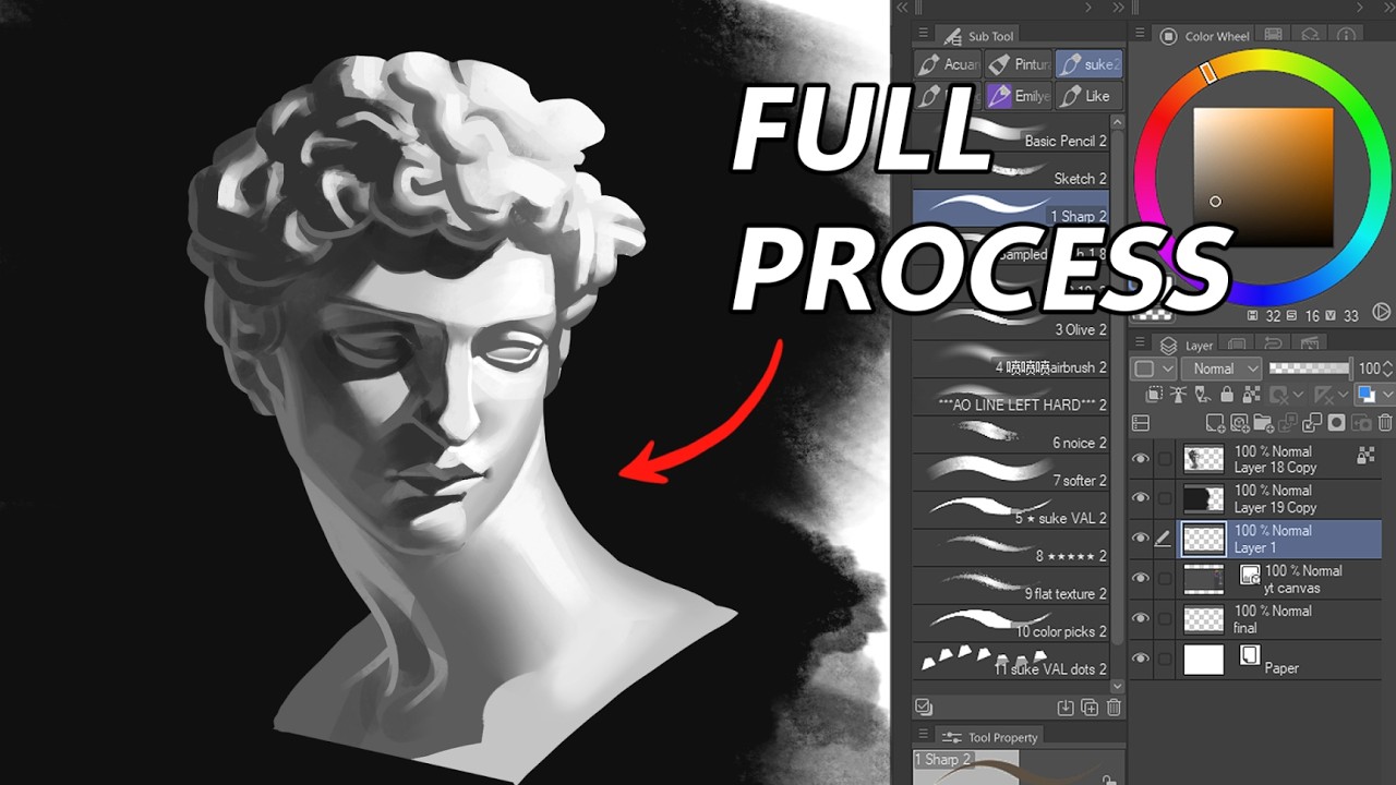 Paint with me - Value study (Speedpaint)