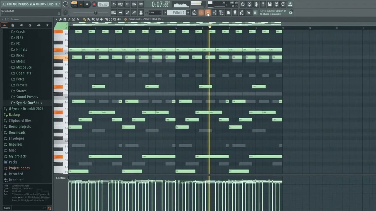 How I make simple melodies with simple drums
