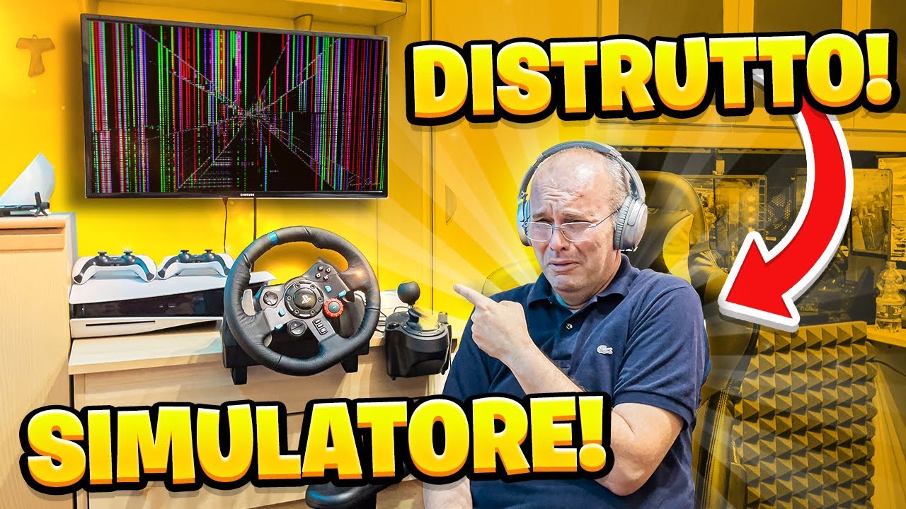HO DISTRUTTO il SIMULATORE di GUIDA di MIO PAP&Agrave;! *SCLERA*