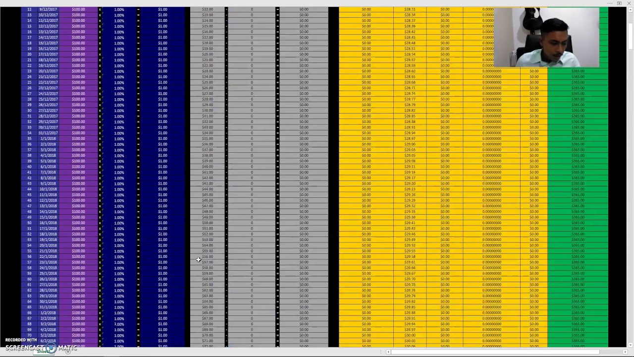 HEXTRA COIN - Hextra Coin Compounding Spreadsheet. Calculate your earnings and re-investments.Part 1