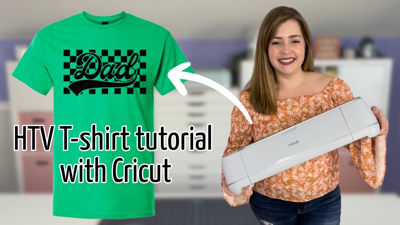 HTV T-shirt tutorial with Cricut // Easy Father's Day gift with Cricut