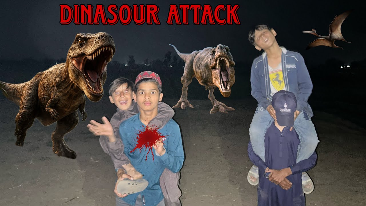 Rat 12bjy dinsour nay bacha gang per attack kar dia😥.#Dinasourattack #petsvlogging #shermaindehat 