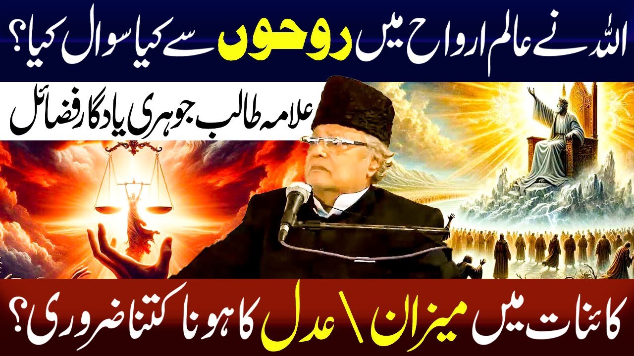 What did Allah ask Roohu in Alam e Arwah? | Allama Talib Jhori