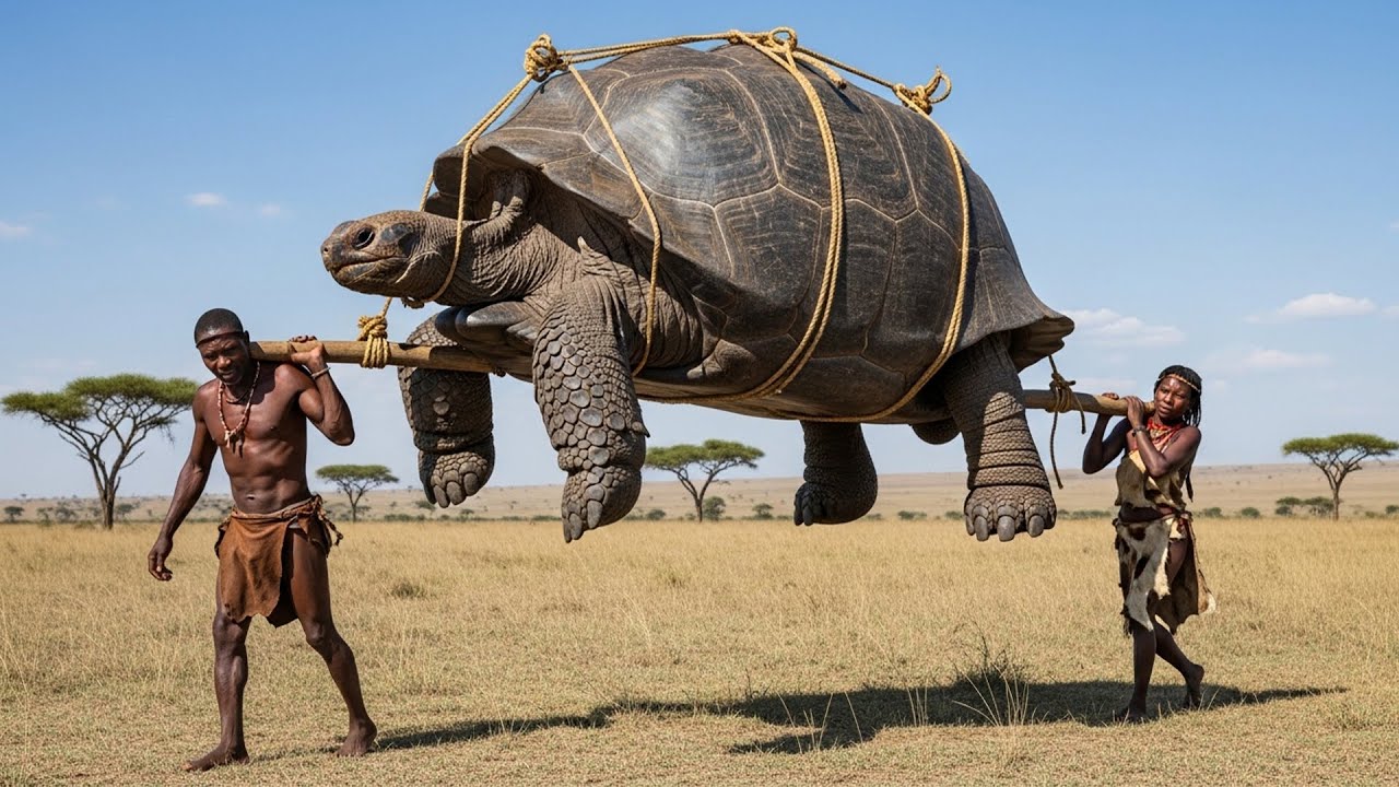 2 6 Million Years Ago Homo Habilis vs Prehistoric Giant Turtles  A Brutal Test of Survival