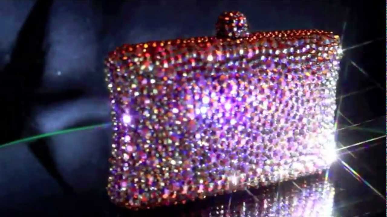 Charlie Co. London Volcano Crystal Clutch Bag