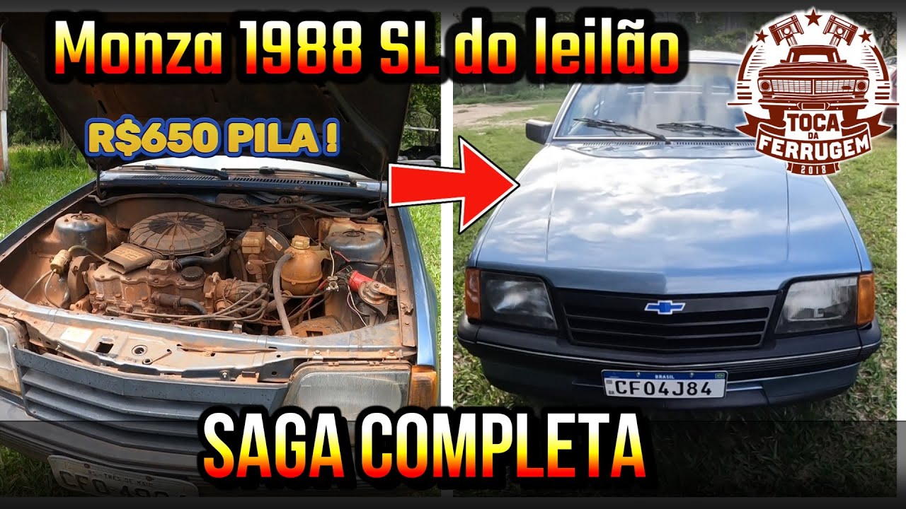 Monza sl de R$650 do leilão: Saga completa! Transformação incrível!