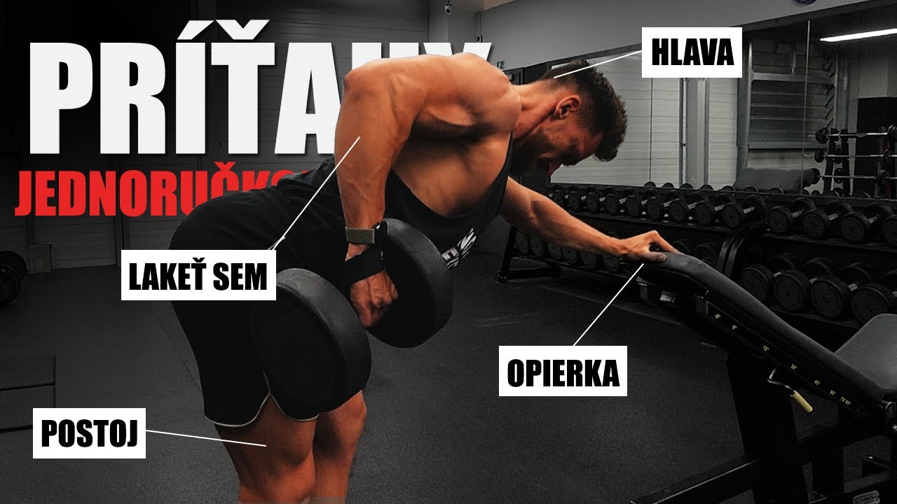 PRÍŤAHY S JEDNORUČKOU s perfektnou technikou (dumbbell row) | Najčastejšie chyby, setup, tipy
