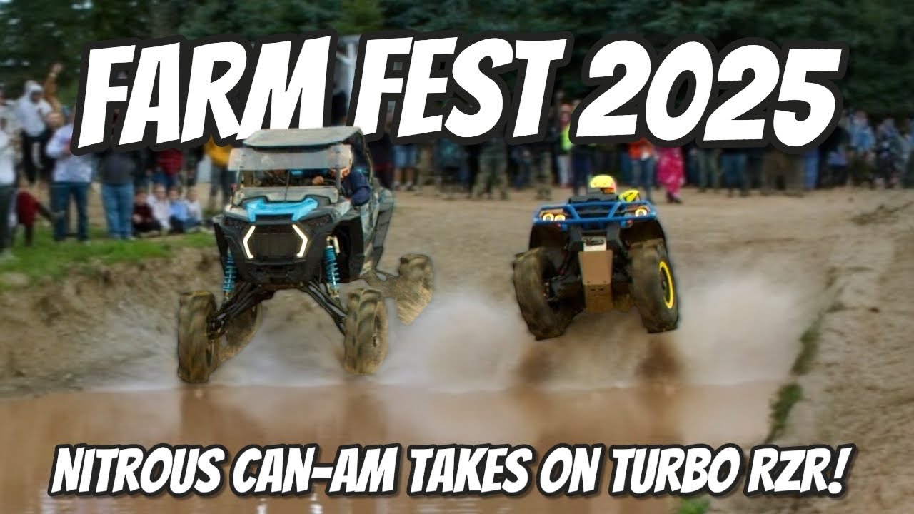 I Raced My NITROUS Can-Am Outlander Against A MASSIVE Turbo RZR! | FARM FEST 2025