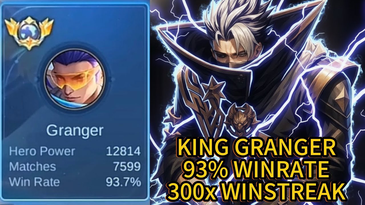 Raja granger 93% winrate 345 kali winstreak gold lane rrq season depan cocok nih