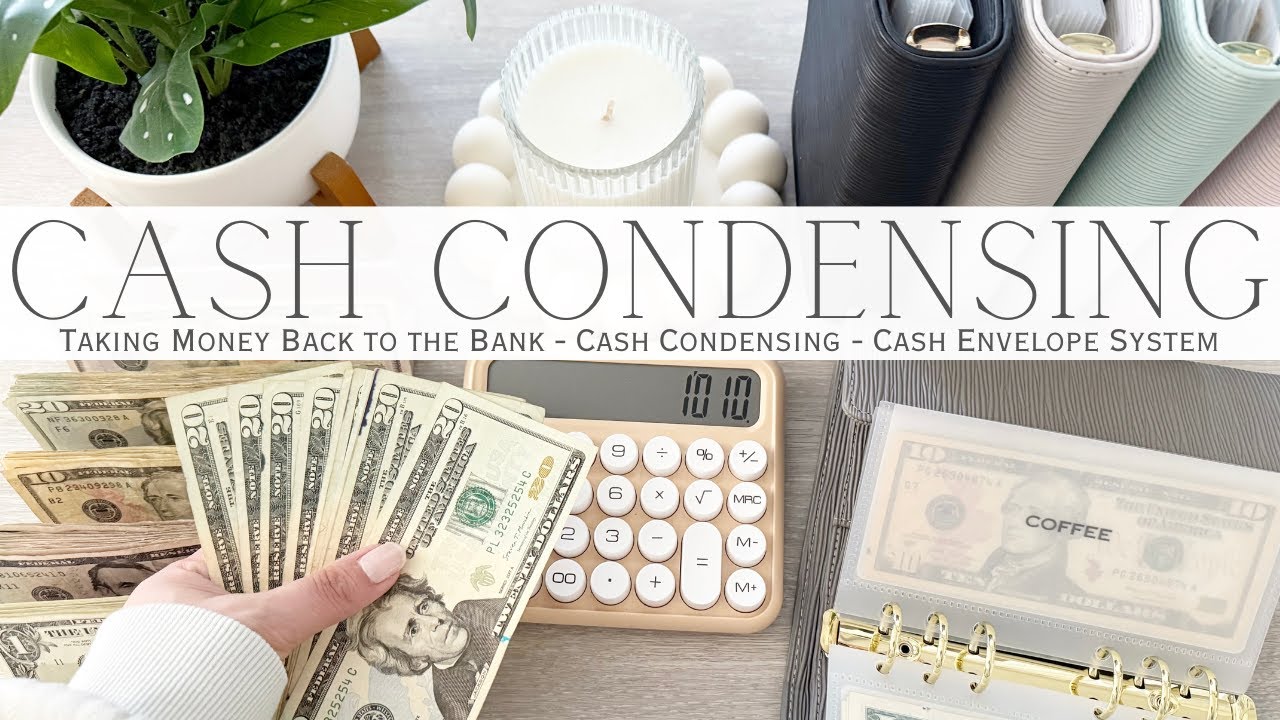 Weekly Cash Unstuffing & Cash Condensing $1010| Taking Money Back to the Bank | Cash Envelope System