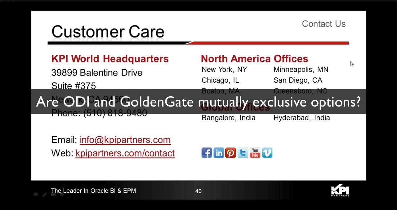 PT 5: Q&A  [Unpacking The New Oracle BI Apps (Now With ODI!)]