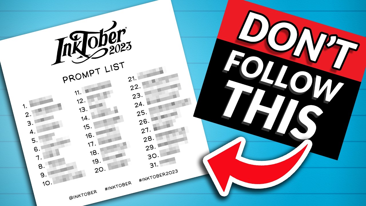 DON'T FOLLOW the Inktober prompts! Make these instead.