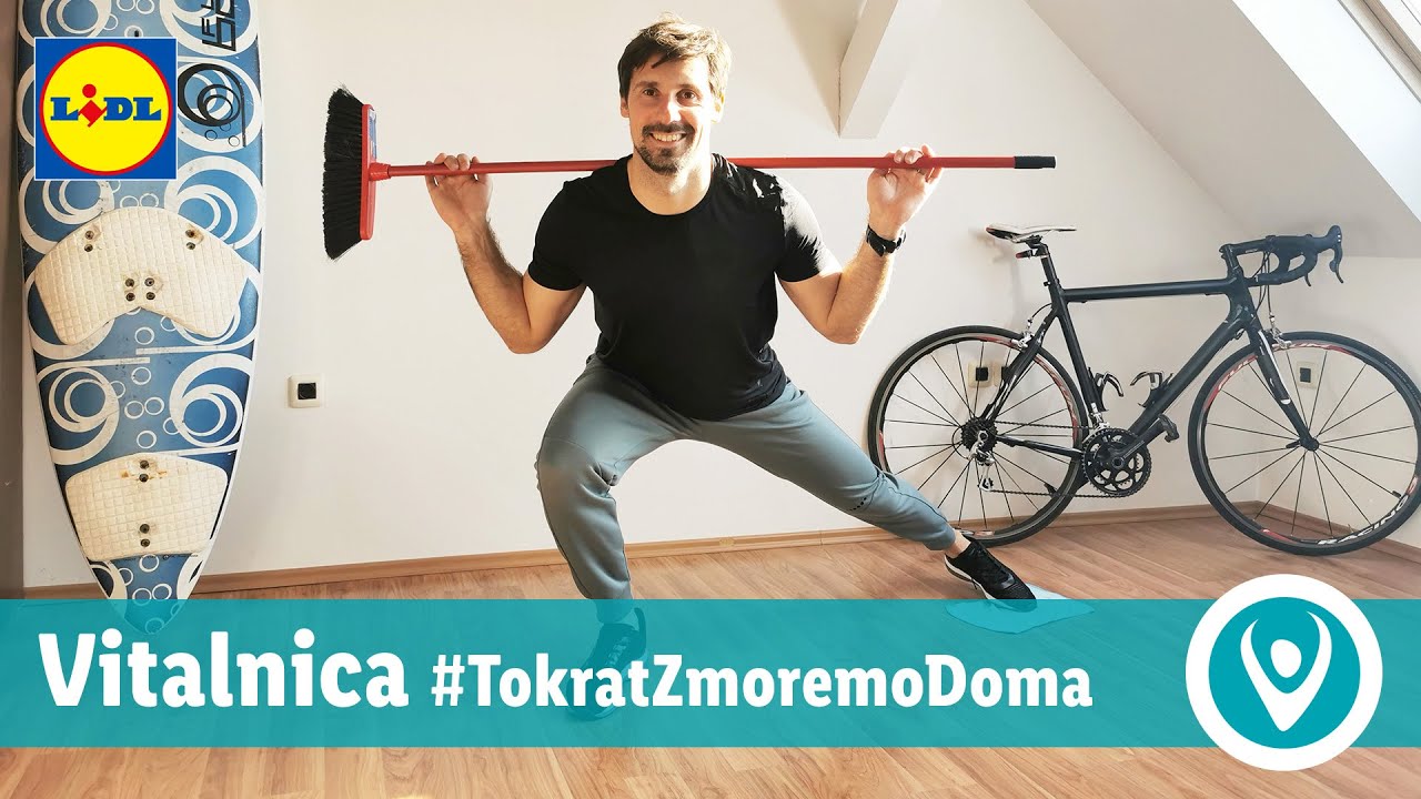 Lidlova Vitalnica: Vadba doma - vaje z metlo | Lidl Slovenija