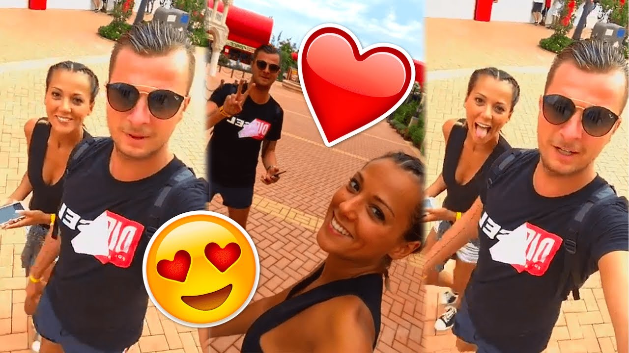 BARBARA LUNE et VINCENT SHOGUN en COUPLE à FERRARI LAND