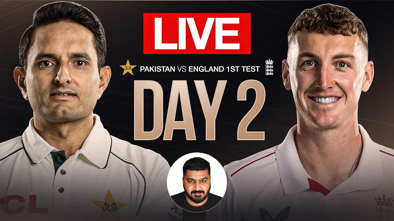 PAK vs ENG Match Live: Pakistan vs England 1st Test Day 2 | Commentary | Leeds Weather | Score |