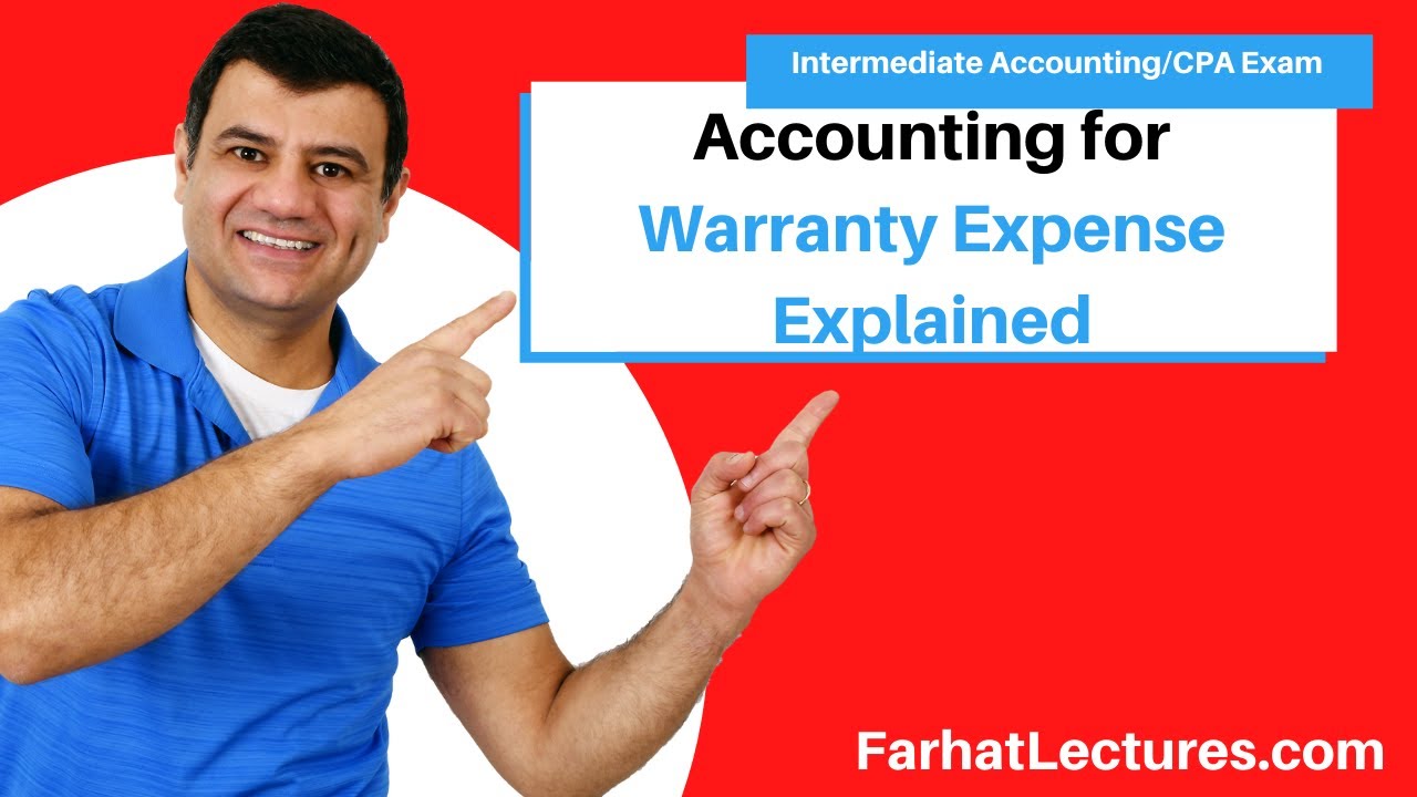 Accounting for Warranty Expense. Explained W/example.