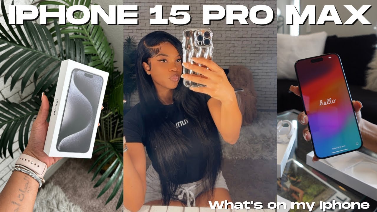 What’s on my iPhone 15 pro max IOS 17 (Black titanium) Apps you need | Akeira Janee’ 💕