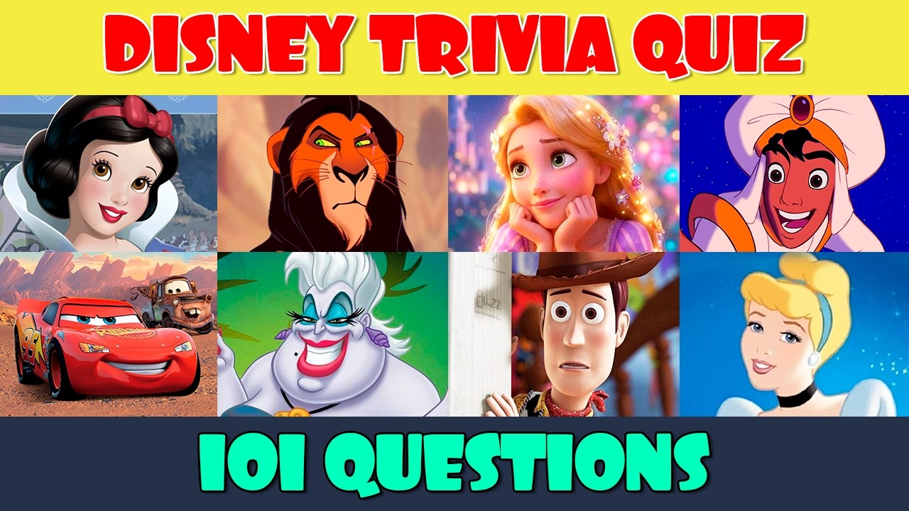 Disney Trivia Quiz 🏰 101 Disney Questions