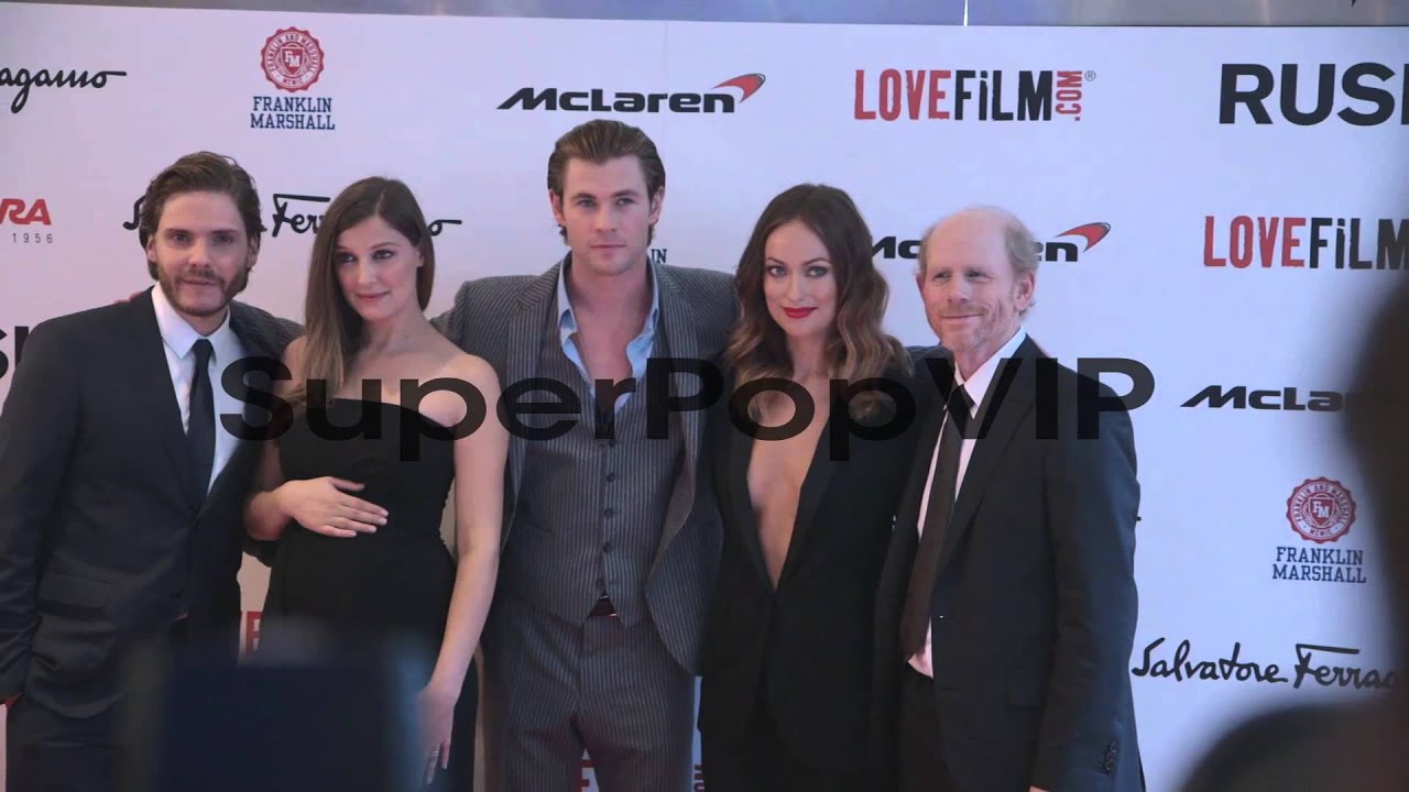 Daniel Bruhl, Olivia Wilde, Chris Hemsworth, and Alexandr...