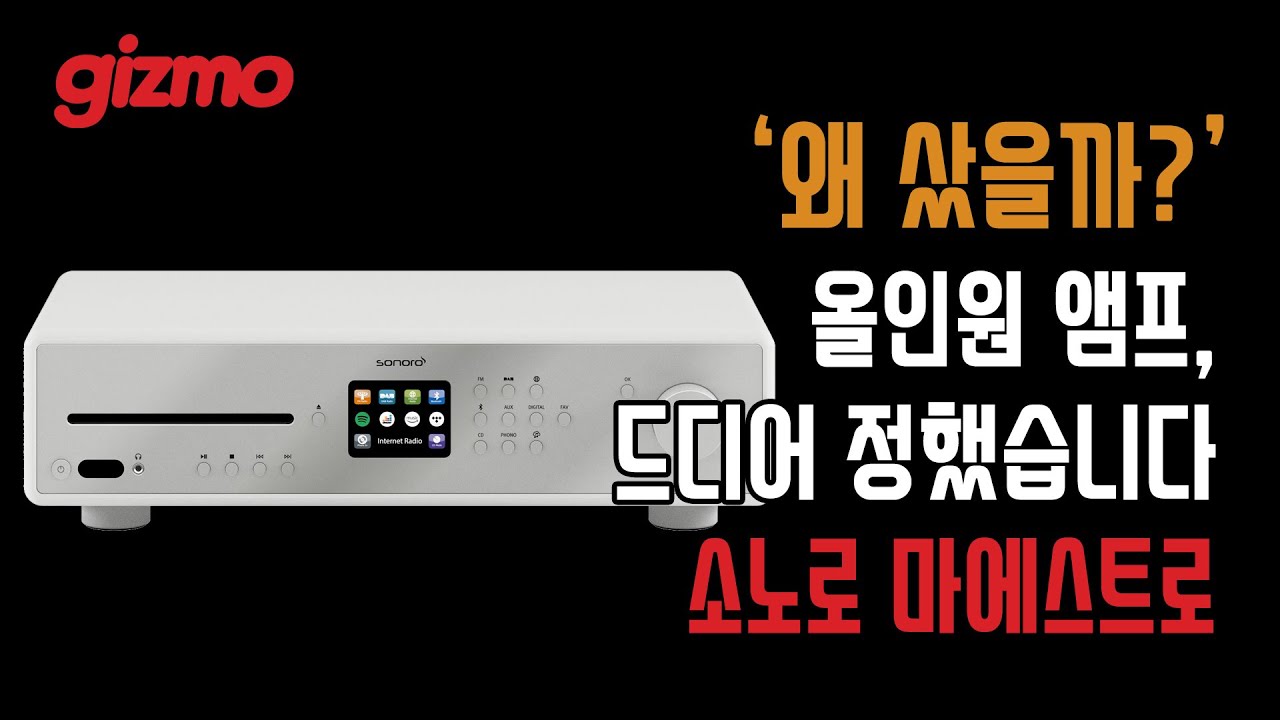 올인원 앰프, 드디어 정했습니다. 소노로 마에스트로