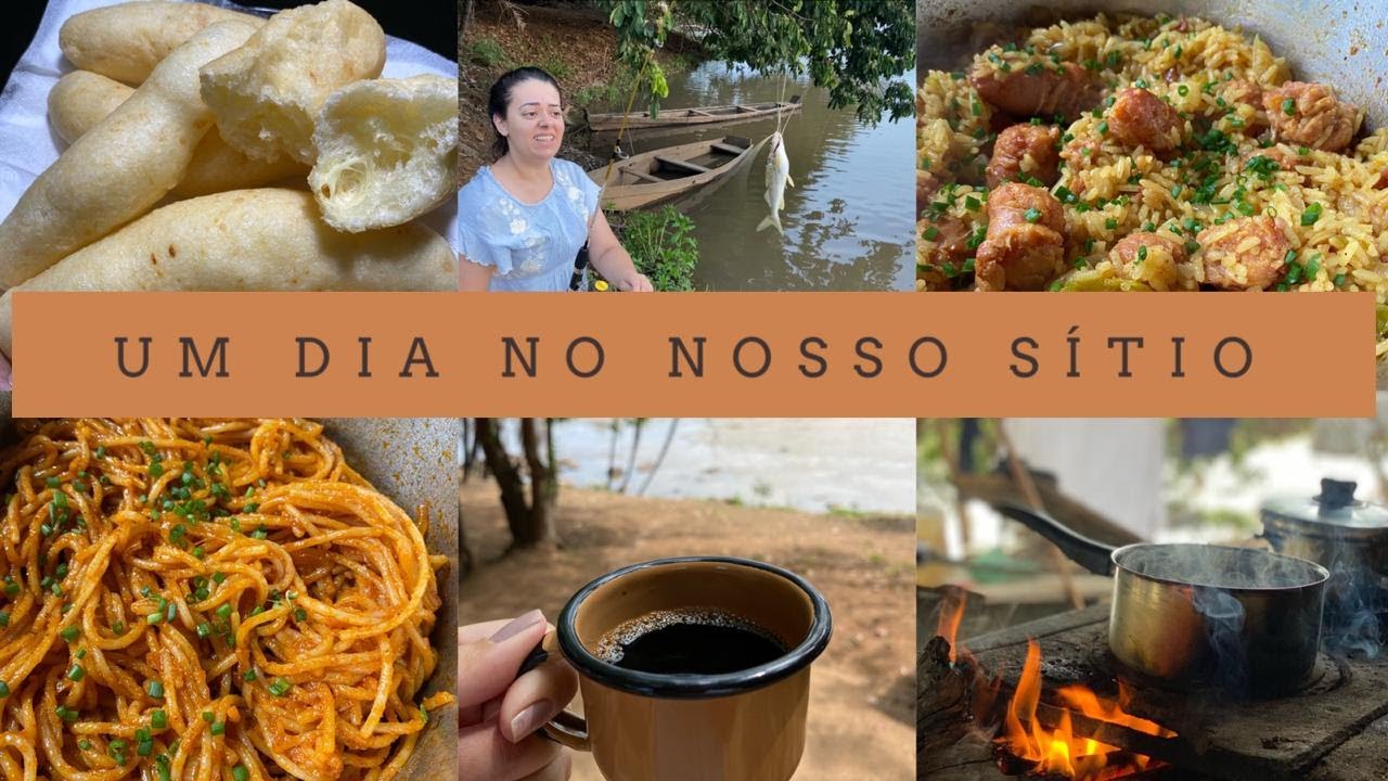 COMIDINHA NO FOGÃO A LENHA | ARROZ COM LINGUIÇA | MACARRÃO FRITO | BISCOITO DE QUEIJO | MOMENTOS