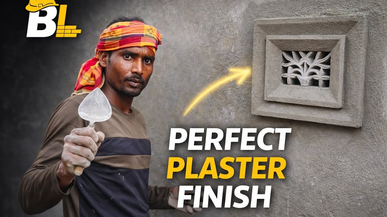 Perfect Wall Plaster Finish | Real Mason Skills You’ve Never Seen