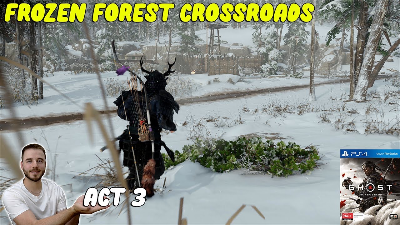 Frozen Forest Crossroads | GHOST OF TSHUSHIMA | Act 3 | PS4 Pro (detorio)