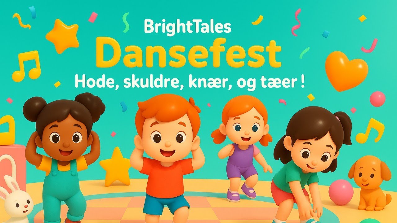 🎶 Hode, Skulder, Kne og Tå – Musikalsk Dansefest! | Norsk Barnesang by BrightTales