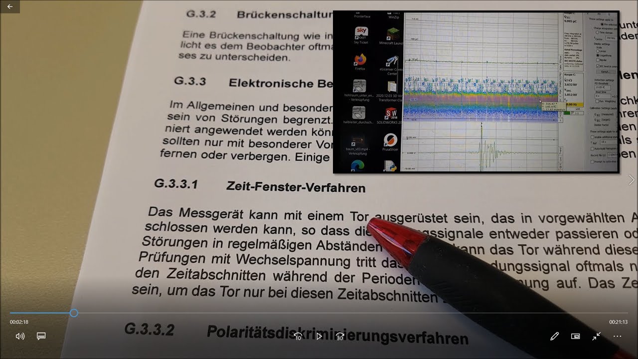 Teilentladungsmessung nach IEC 60270: Tooooor! (St&ouml;rungen/Gating)
