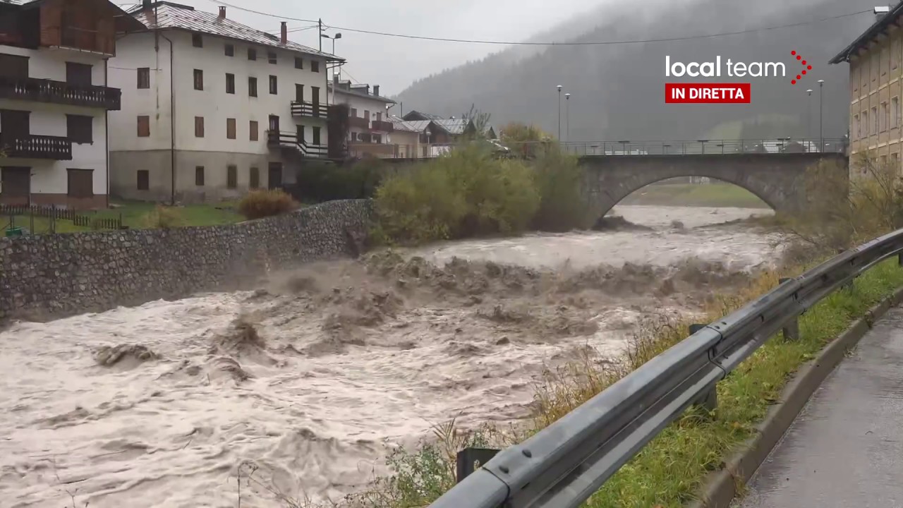 LIVE Il fiume Piave fa paura, diretta da Santo Stefano di Cadore