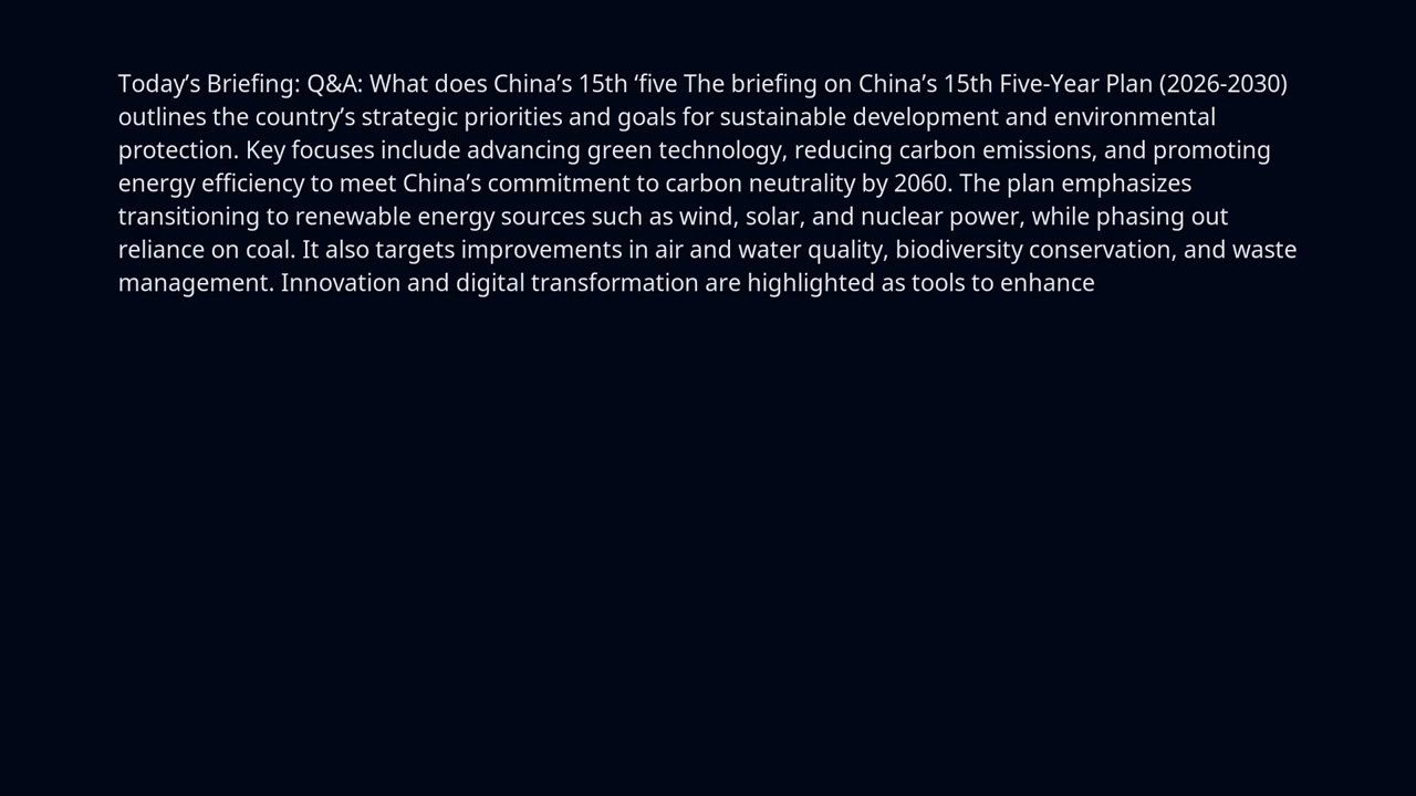 EID Carbon Border Briefing – 2026-03-09 – Today’s Briefing: Q&A: What does China’s 15th ‘five