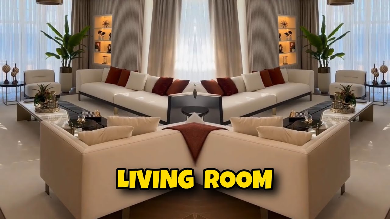 Modern Living Room Decorating Ideas 2024 | Home Interior Sofa Set Designs for Living Room