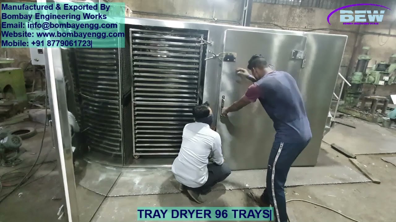 Tray Dryer 96 Trays by Bombay Engineering Works | Efficient Drying for Pharma, API, Food & Cosmetics