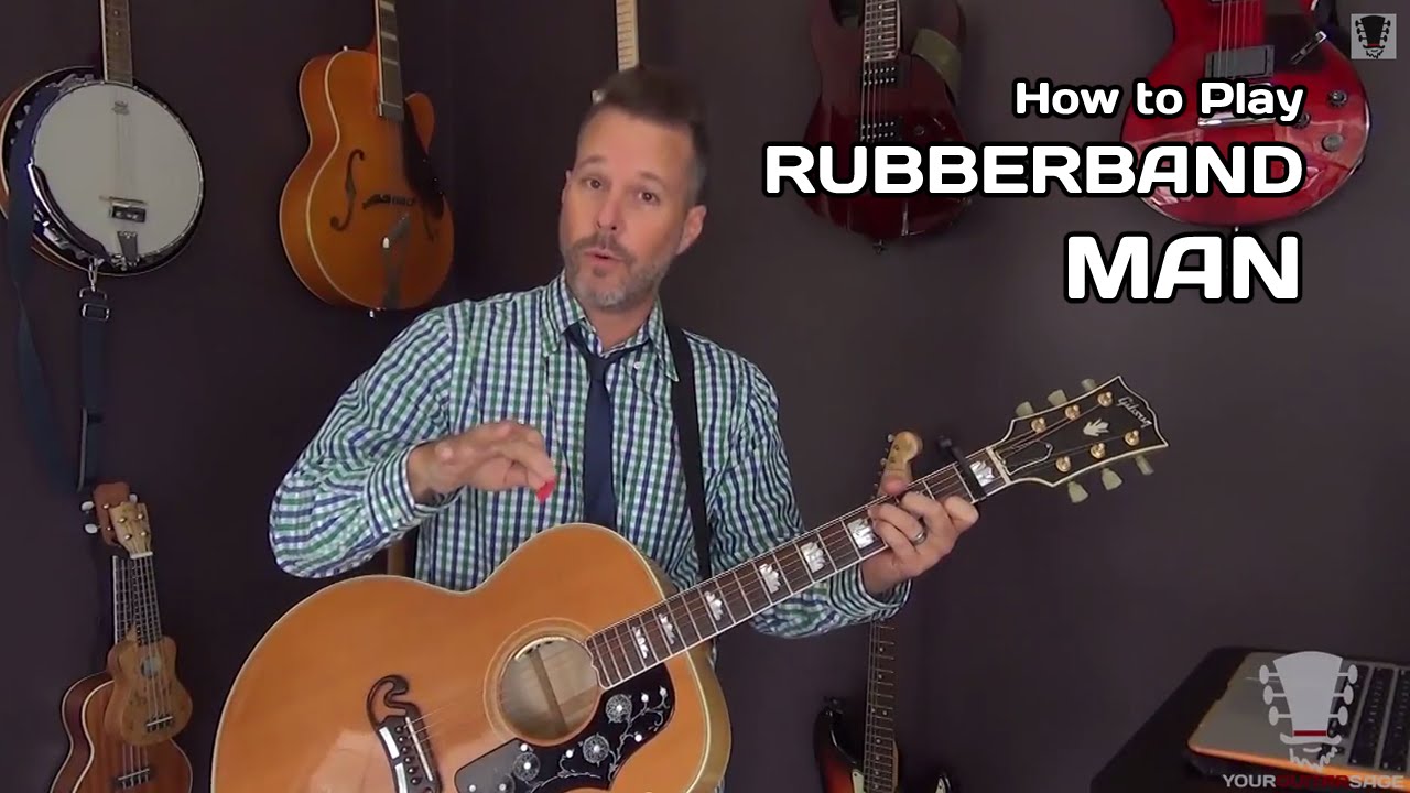 Rubberband Man by The Spinners - Acoustic Guitar Lesson