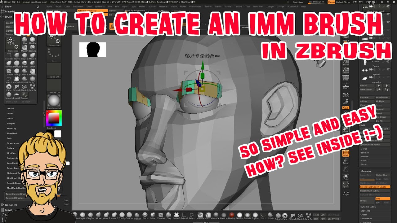 HOW TO CREATE A INSERT MESH BRUSH IN ZBRUSH