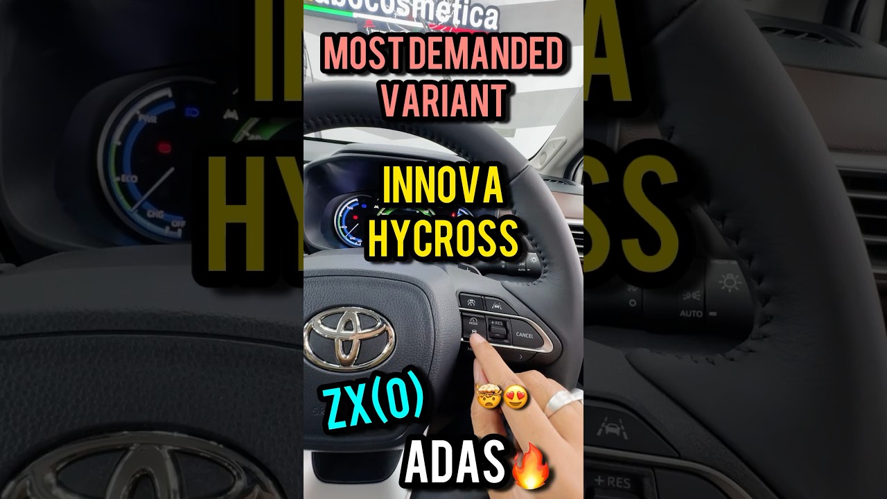 HYCROSS ZX(O) ADAS features #toyotahycross #hycross #innovahycross #toyotainnovahycross #innova