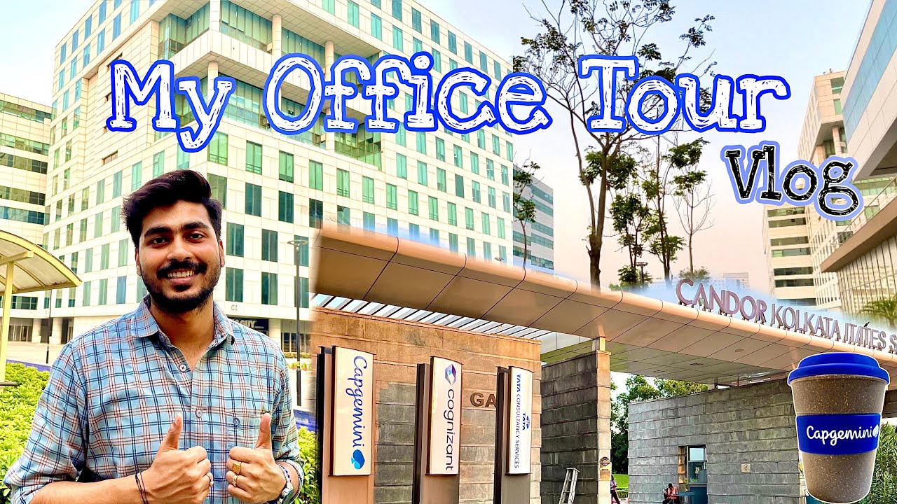 MY OFFICE TOUR VLOG | work from office | Campus Tour | Kolkata Candour TechSpace | @TanmoySanjana