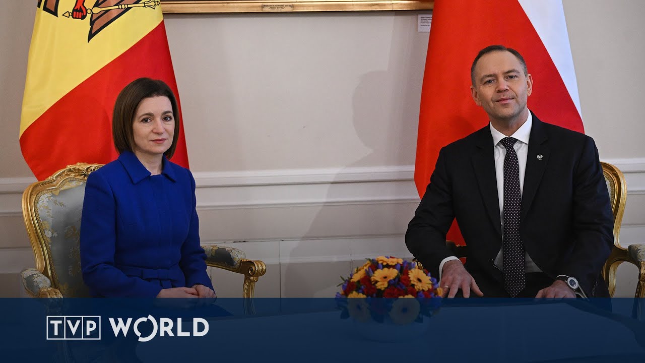 Президент Молдовы Санду посетил Польшу | TVP World News