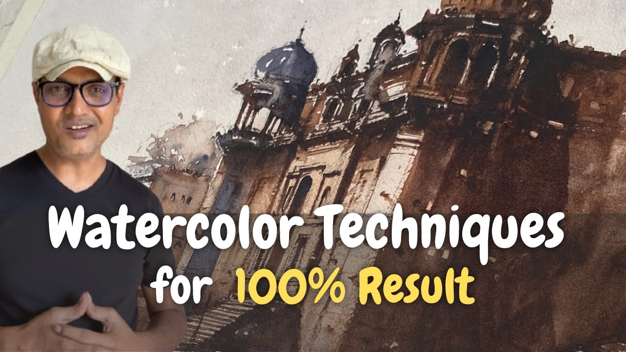 Watercolor Techniques that Gave Me 100% Result (My Painting Process)