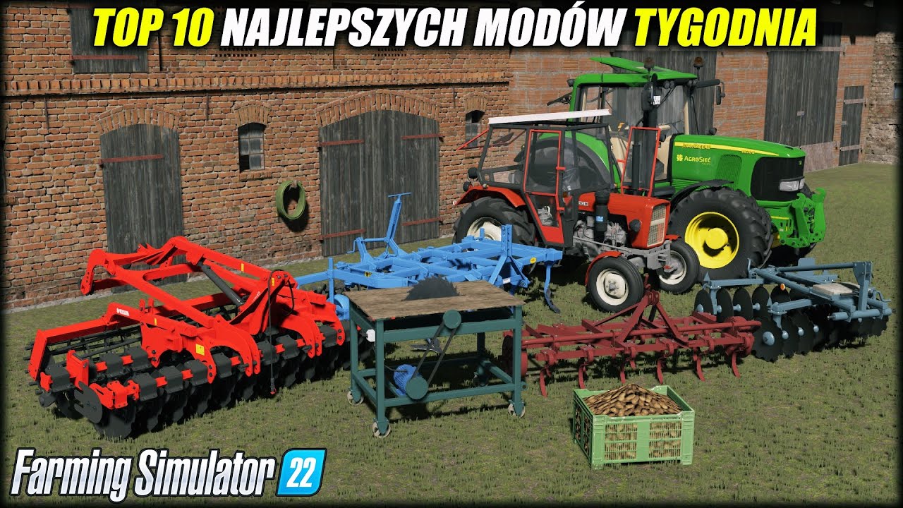 10 NAJLEPSZYCH POLSKICH MODÓW ⭐ FS 22 #93 *Ursus C-330M Na Konsolę, Piękne Budynki, Polskie Maszyny*