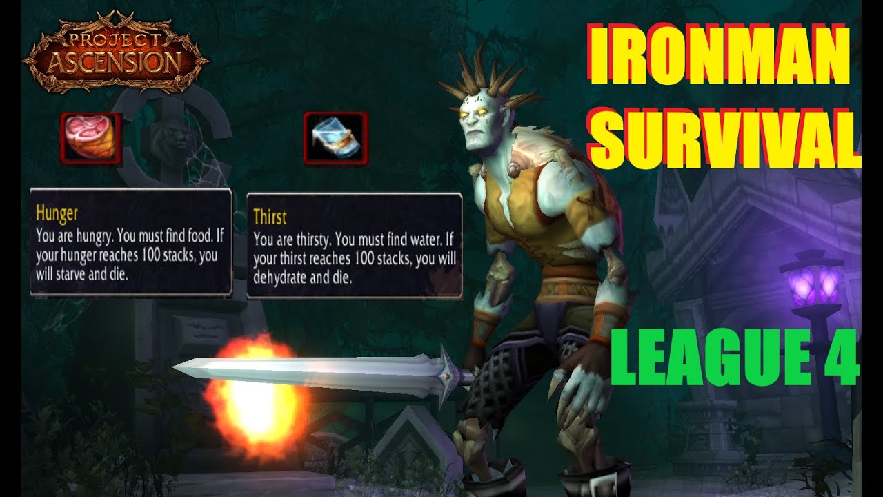 ГОЛОД И ЖАЖДА: ВЫЖИВАНИЕ В WOW? Испытание на выживание Ironman в Ascension League 4