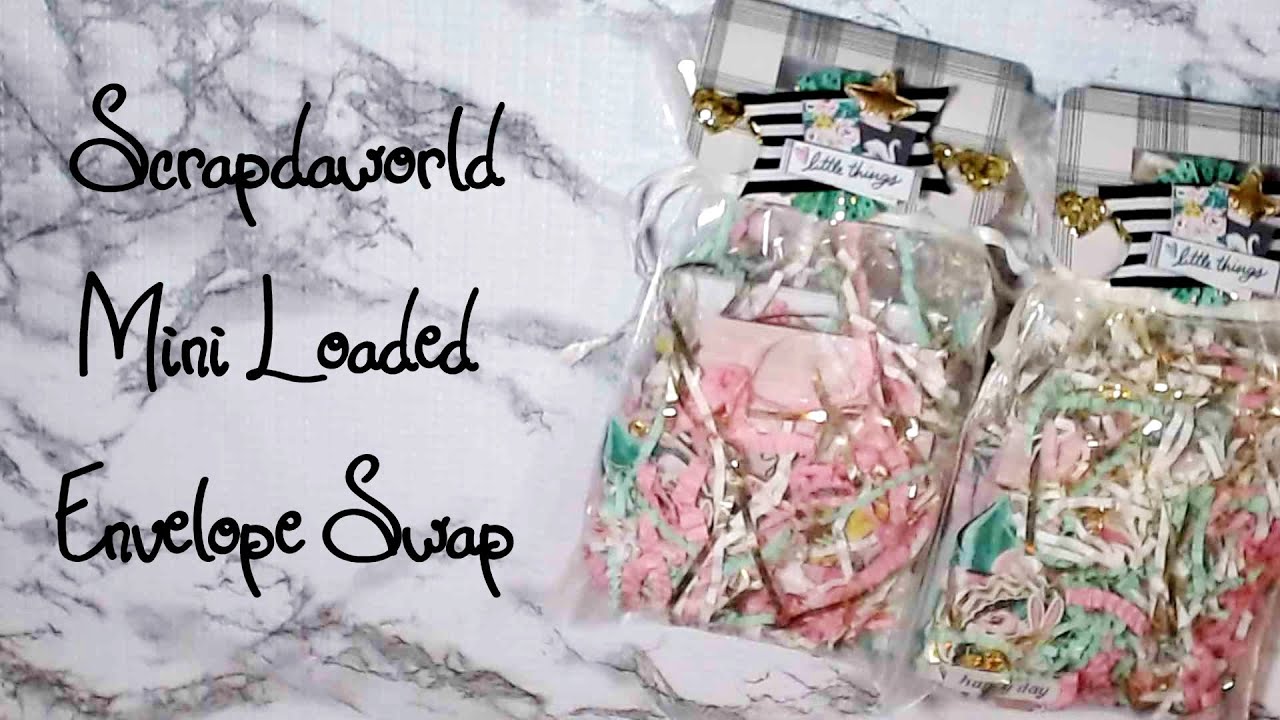 Scrapdaworld Mini Loaded Envelope Swap MH Garden Party