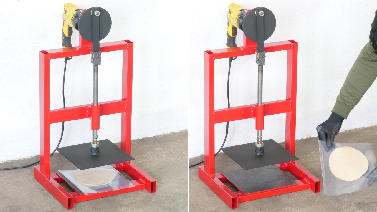How To Make A Simple Roti Maker Using Drill Machine | DIY
