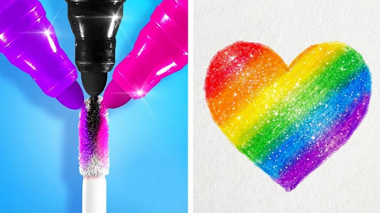 ART HACKS. NERD VS POPULAR || 1 Star VS 5 Start Art Hacks by 123 GO! GLOBAL
