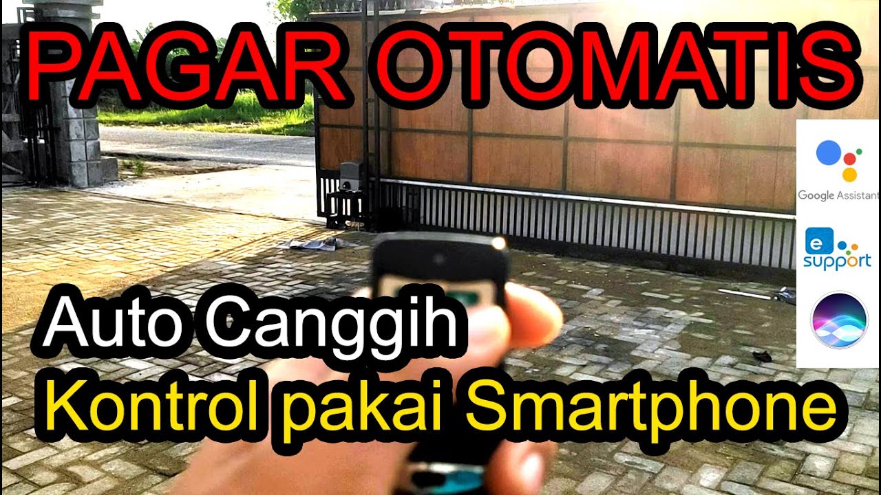 Pagar Otomatis Canggih dengan Remote dan Smartphone