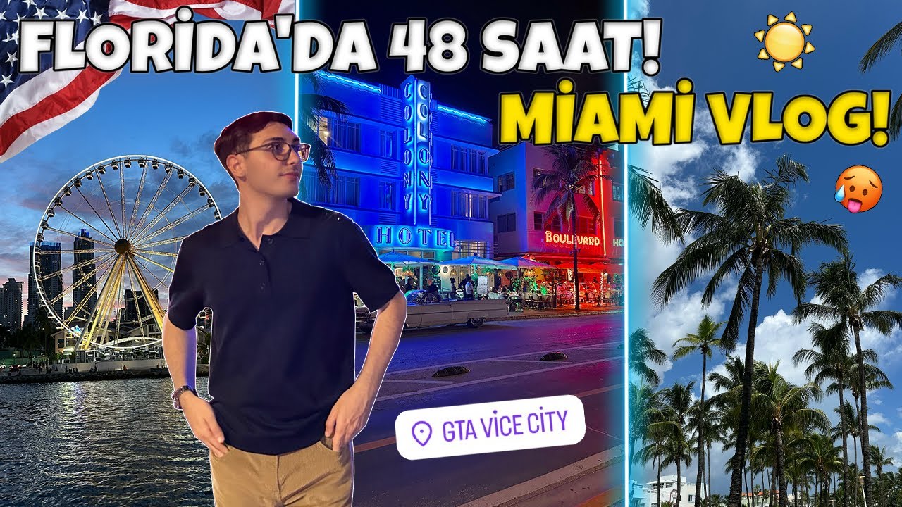 MİAMİ VLOG! Miami'de Gezilecek Yerler, Temu, Miami South Beach, Amerika Gezi Vlog, Florida, Yaşam!