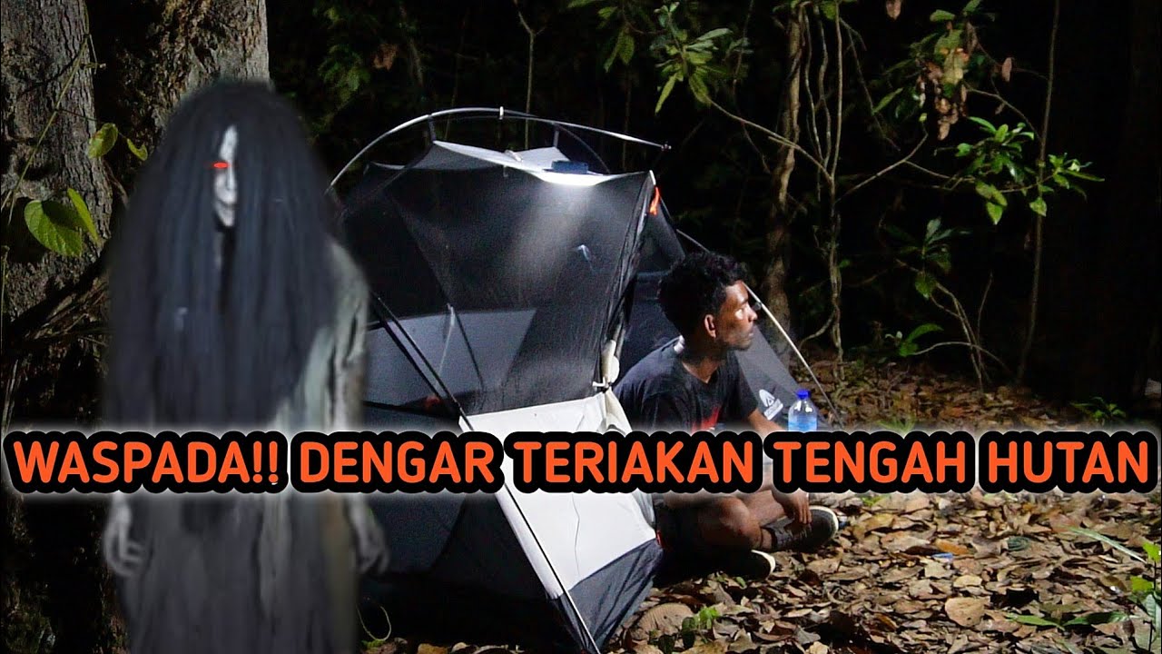 HOROR‼️MENAKUTKAN!!!  HANTU TERIAK TENGAH HUTAN LARI MENGEJAR