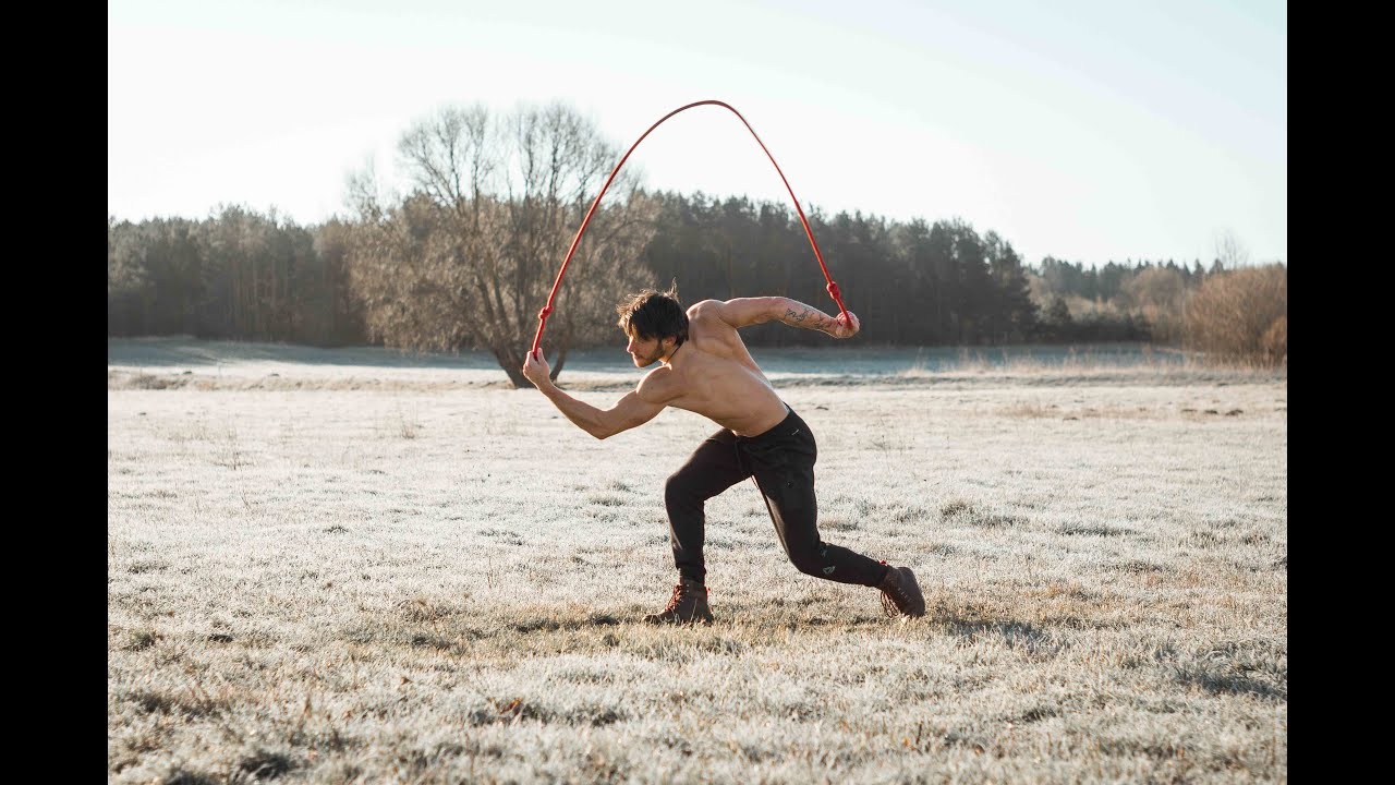 Cold morning speed rope flow training
